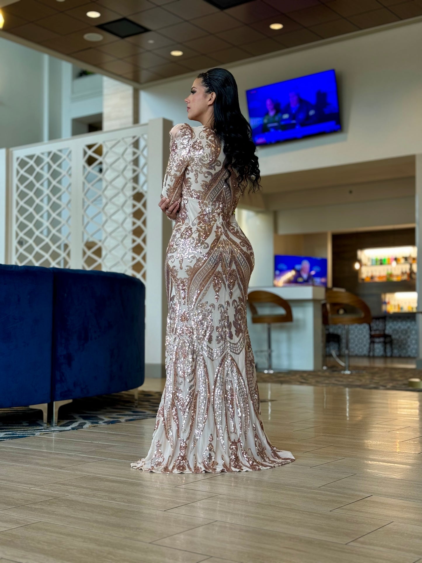 Carmen champagne maxi