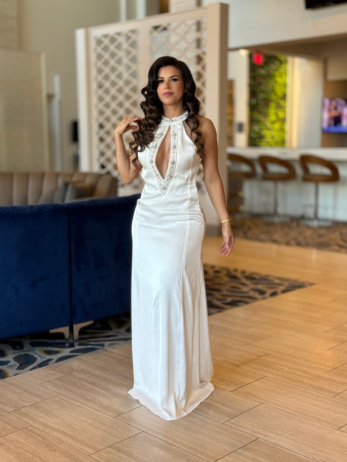 Sexy white dress