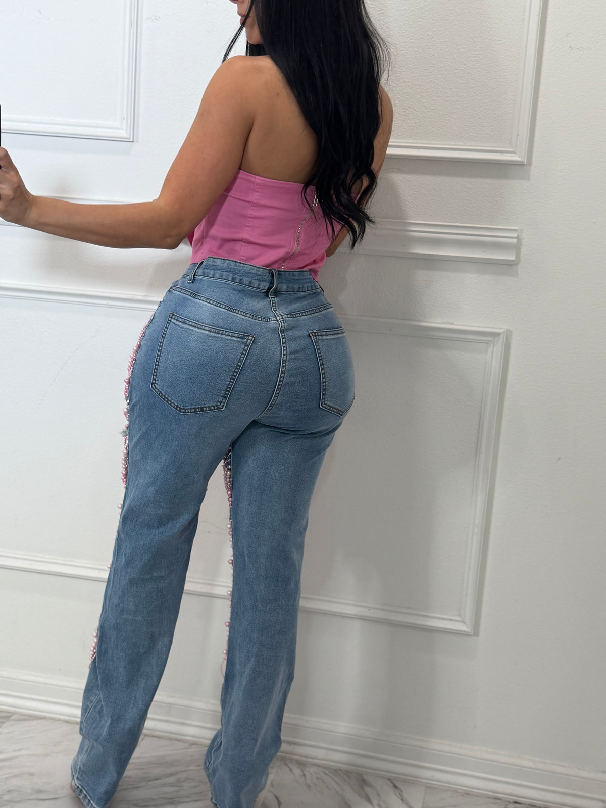 Flower top pink or blue