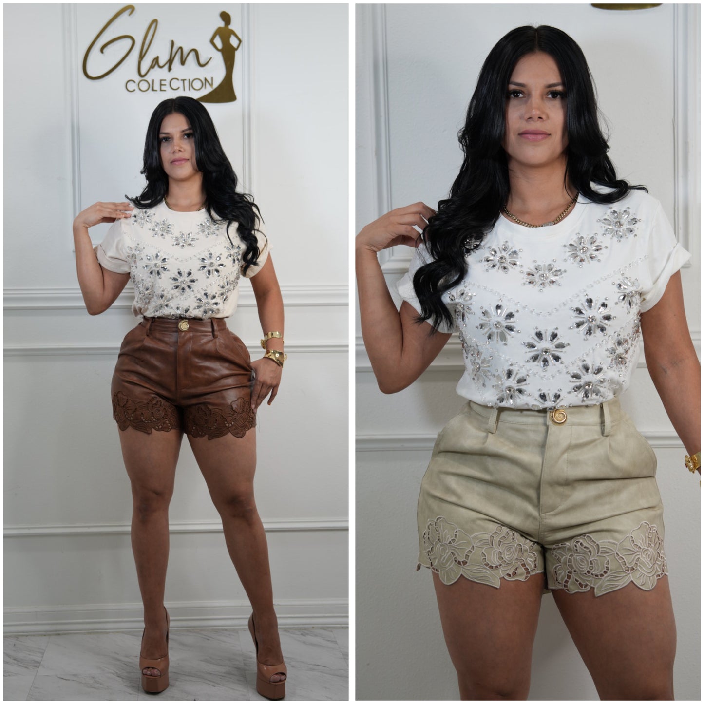 Emi short Leather
