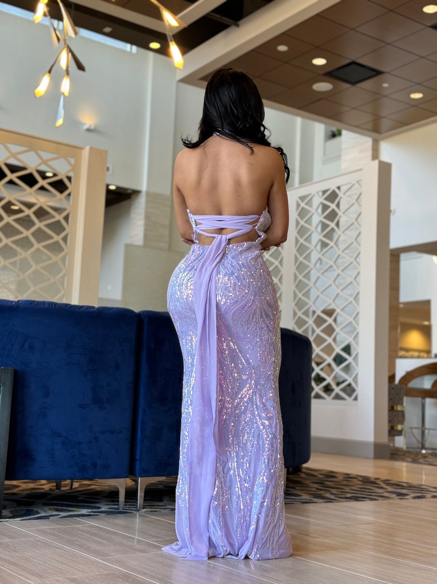 Lila maxi