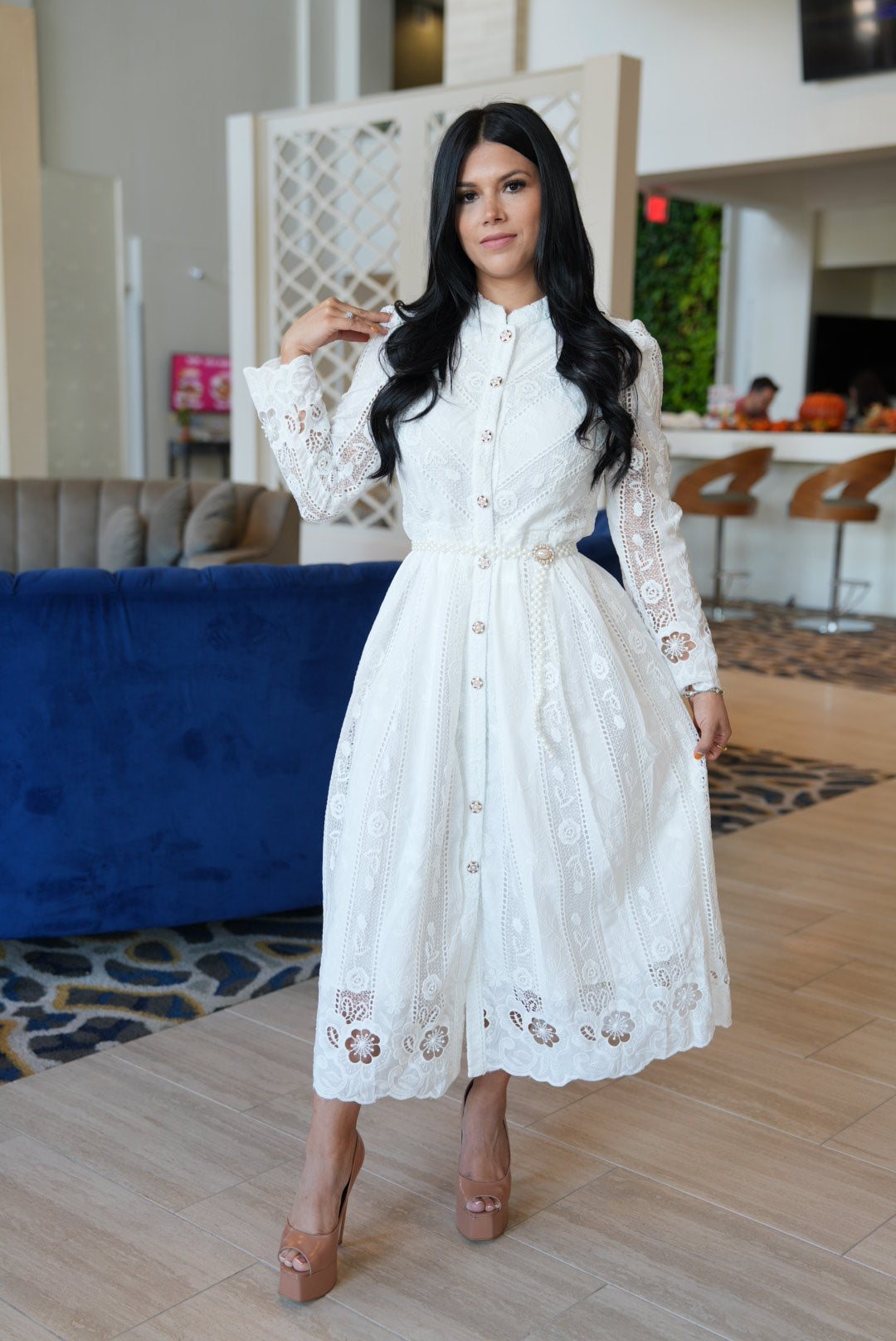 Nina white dress
