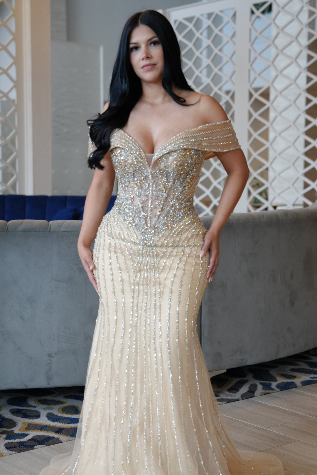 Cindy Champagne dress
