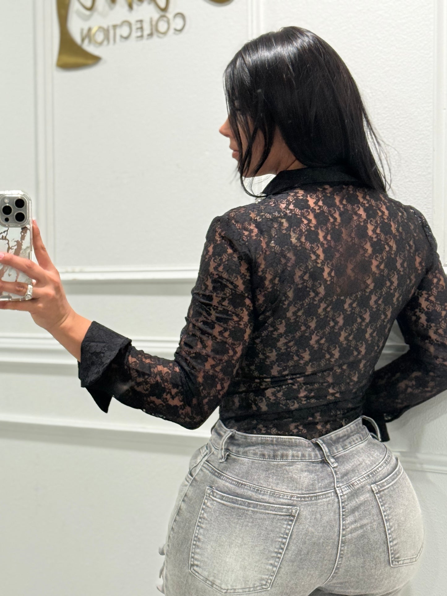 Lace body black