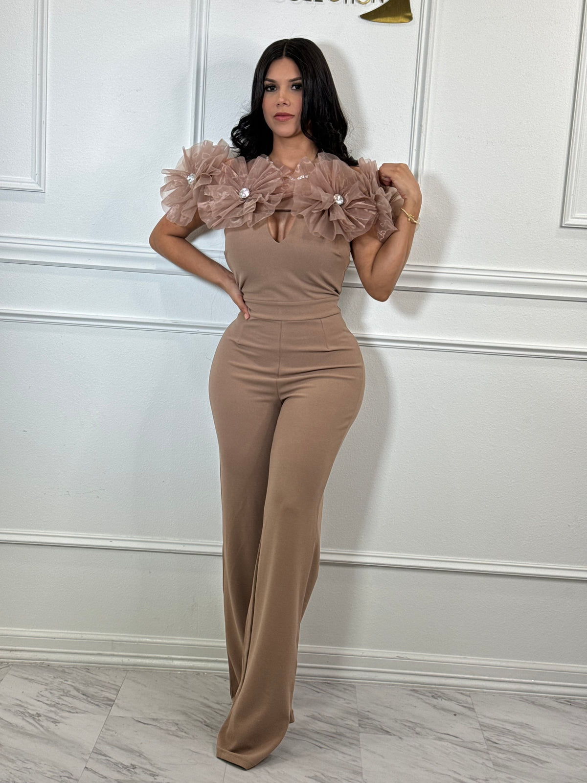 Mocha jumpsuit