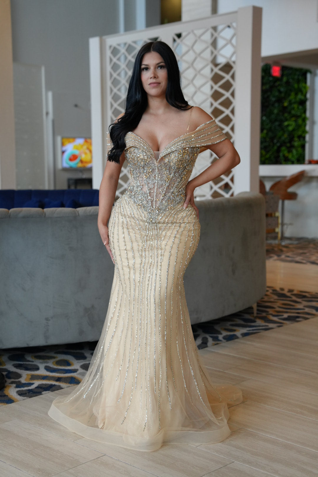 Cindy Champagne dress