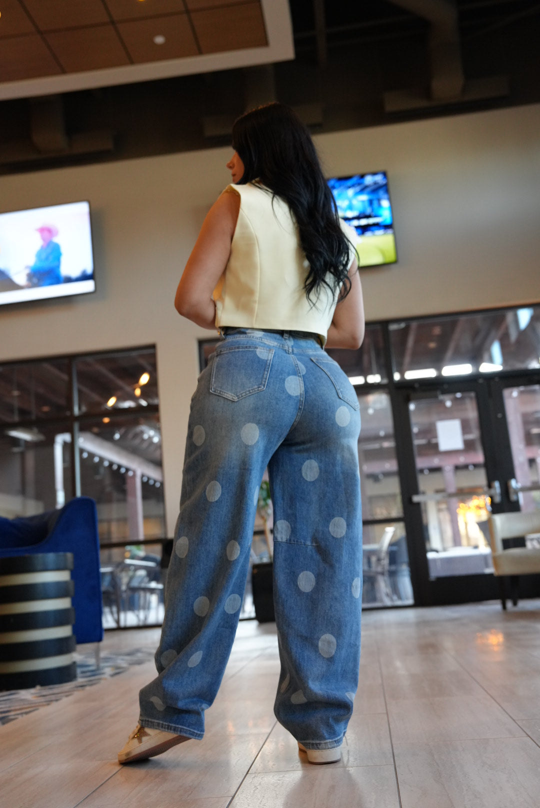 Polka dots jeans