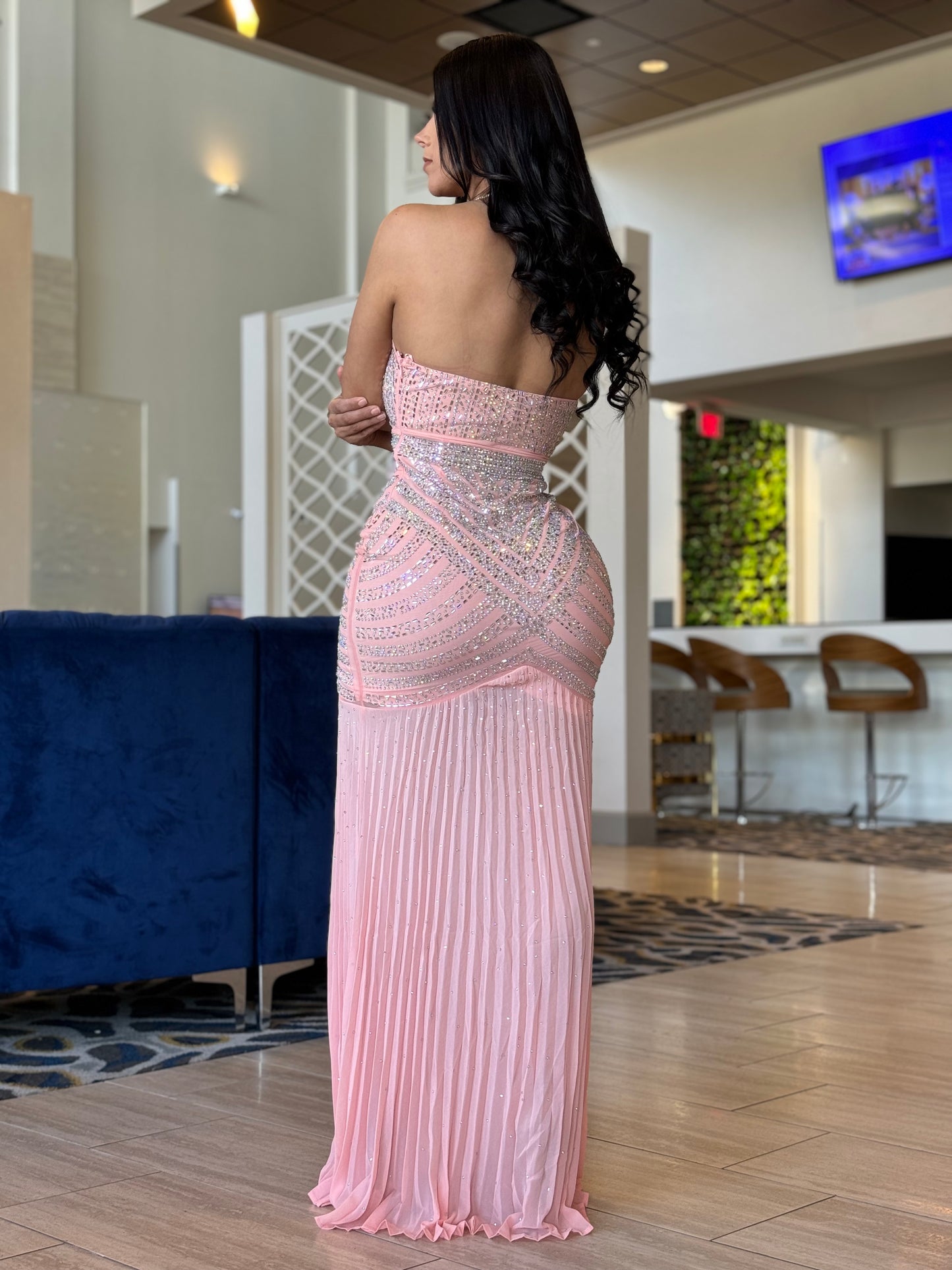 Celia pink maxi