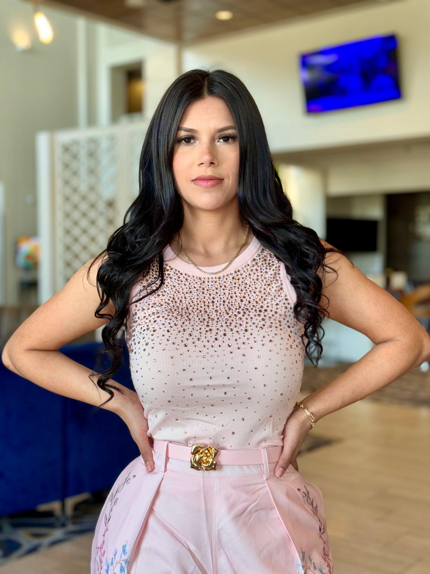 Cristal pink top