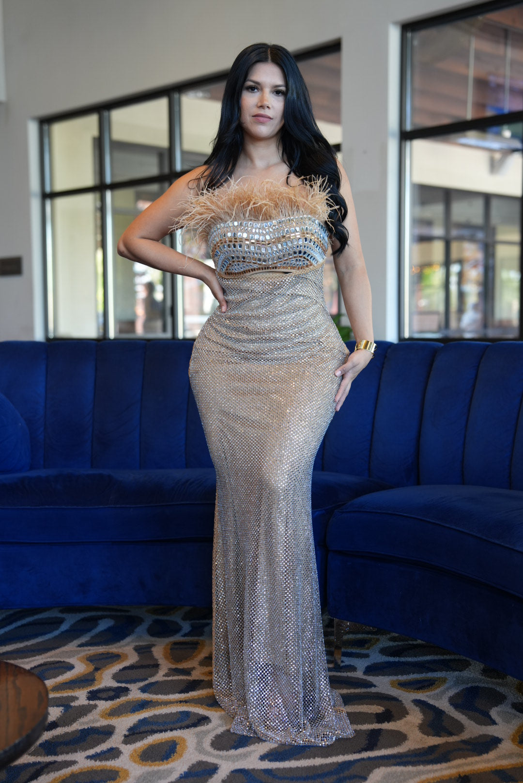 Reyna dress champagne