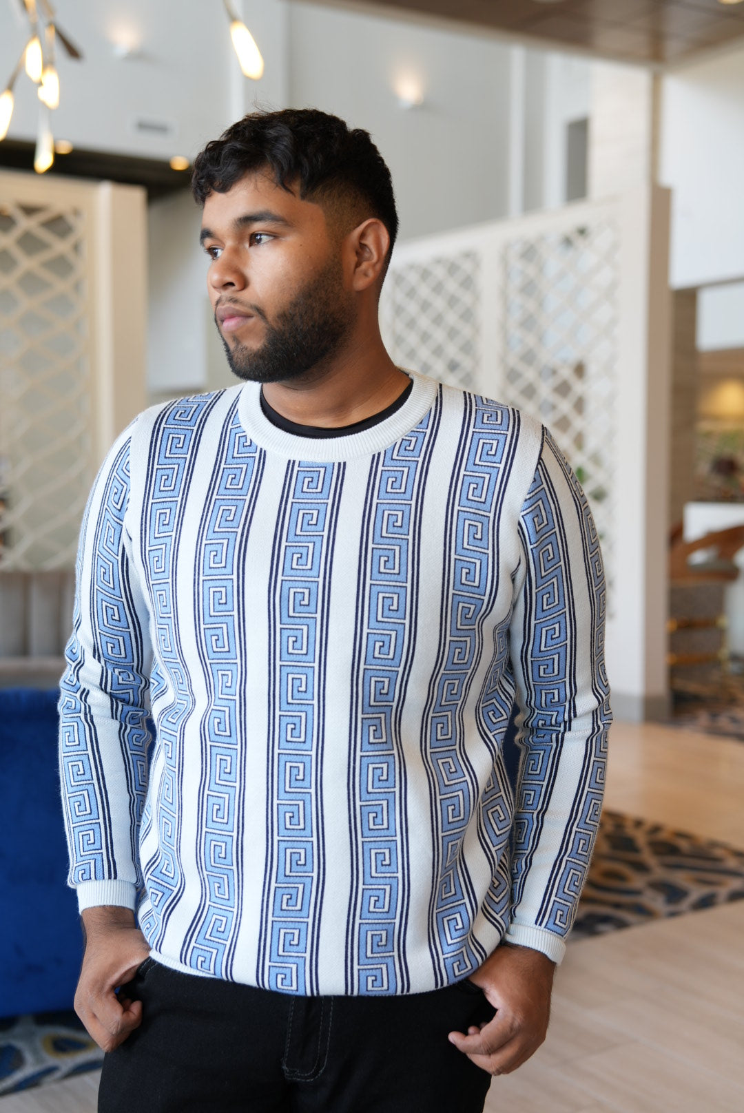 Light blue sweatshirt