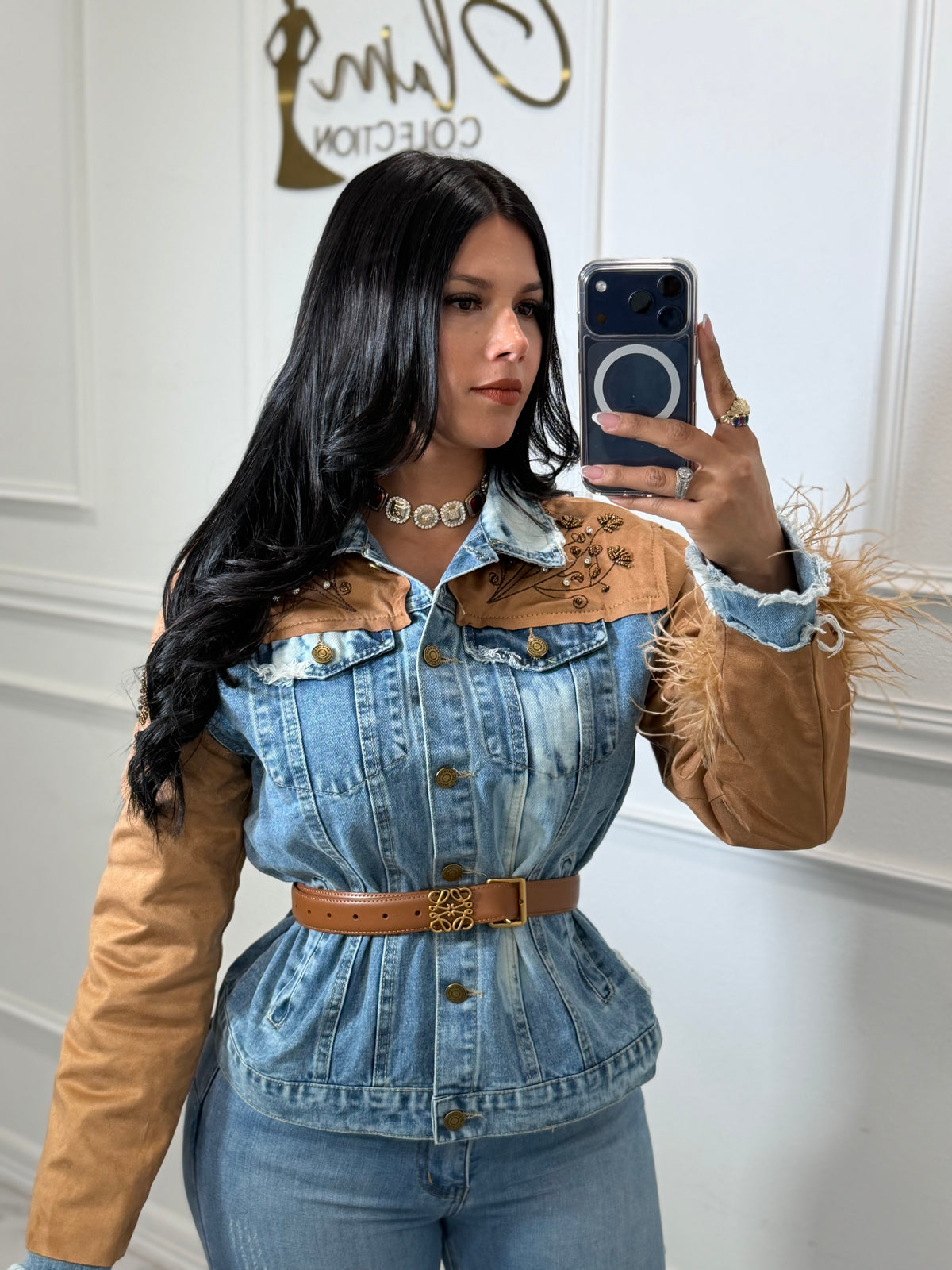 Denim jacket NO belt
