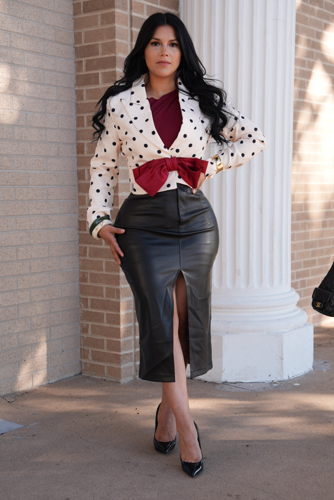Leather skirt