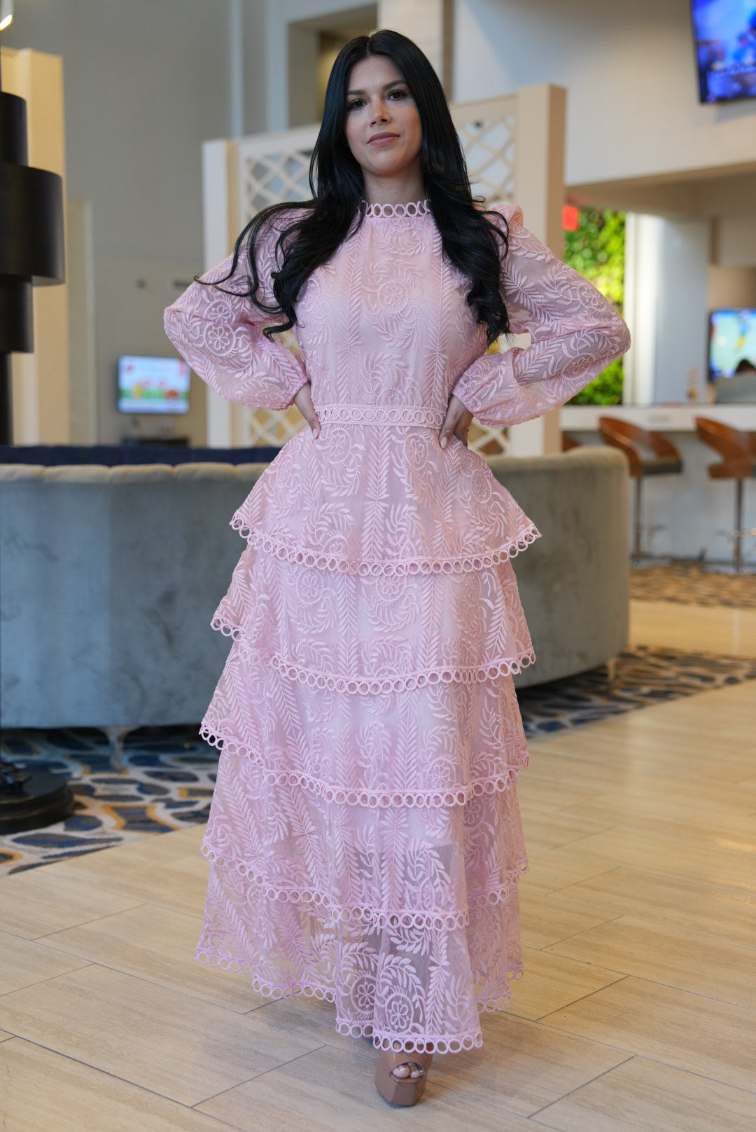 Alina dress pink
