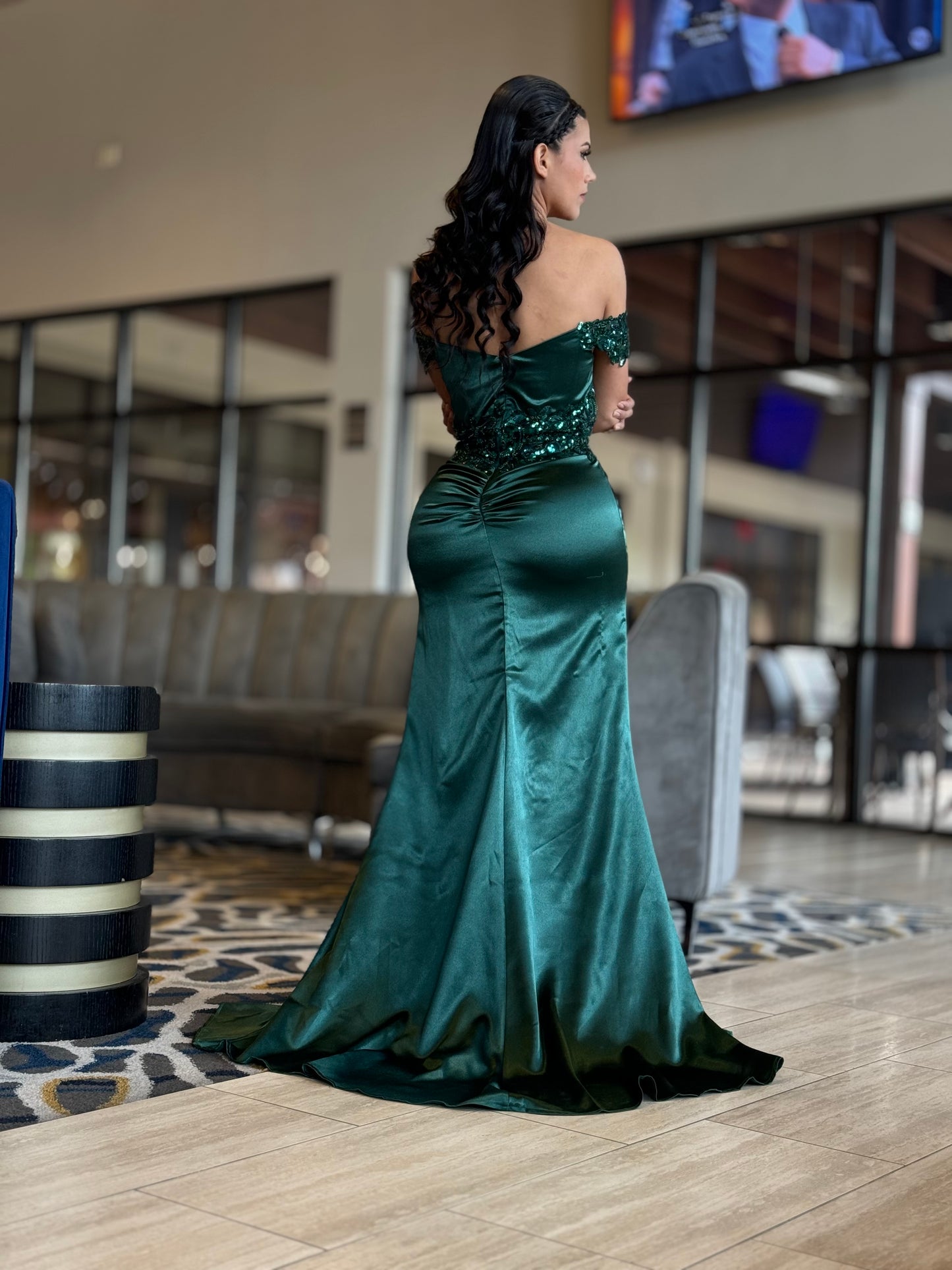 Victoria green maxi
