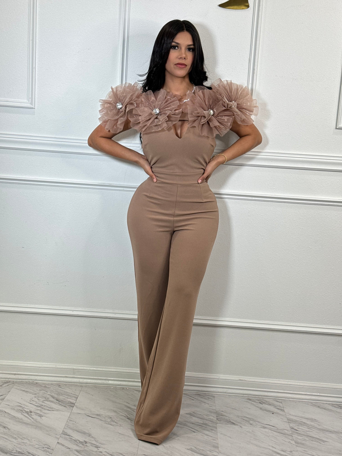 Mocha jumpsuit