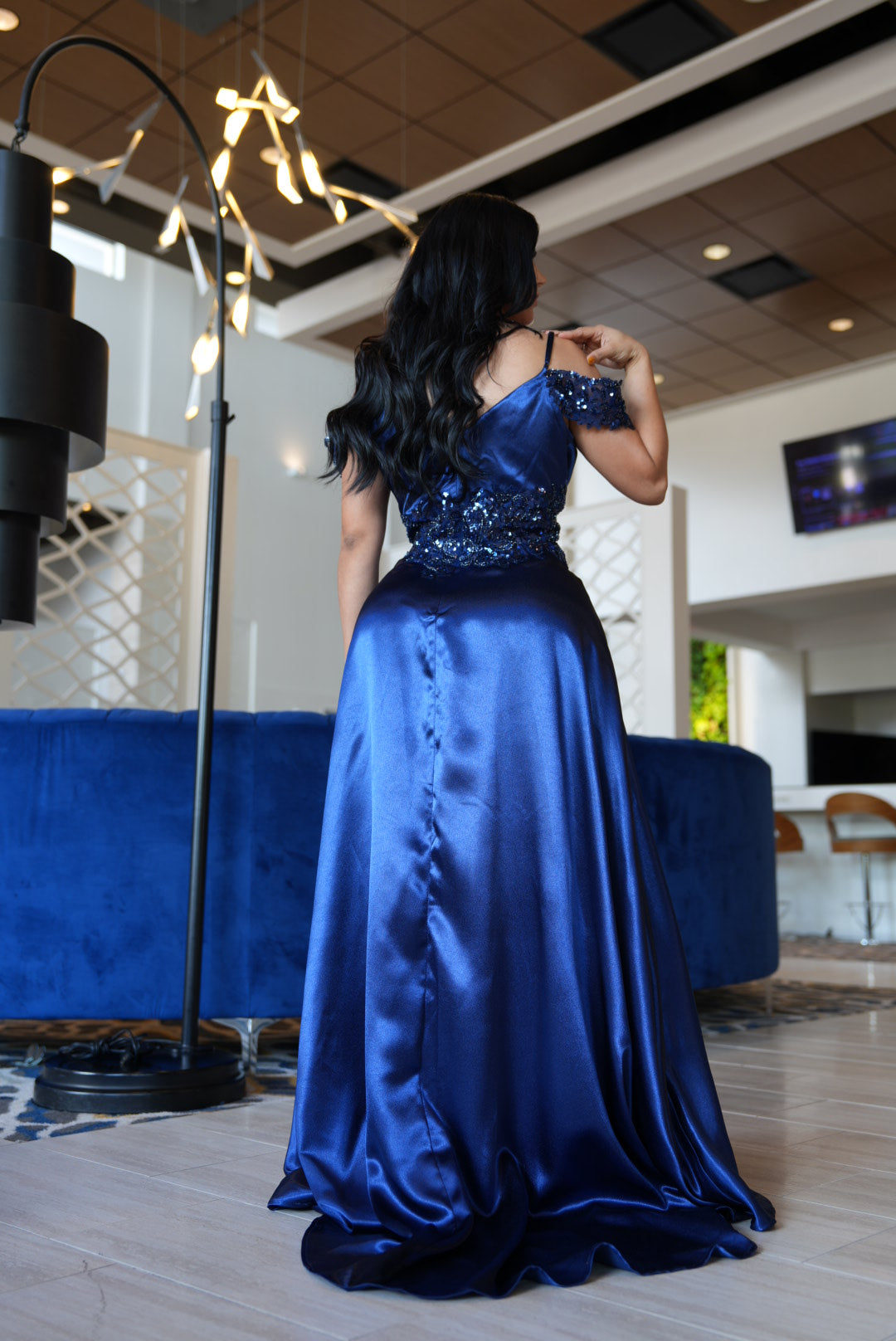 Lupita maxi navy