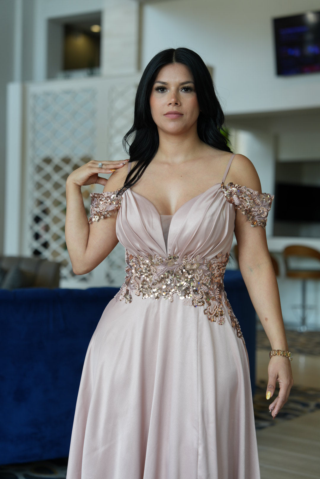 Lupita maxi rose gold