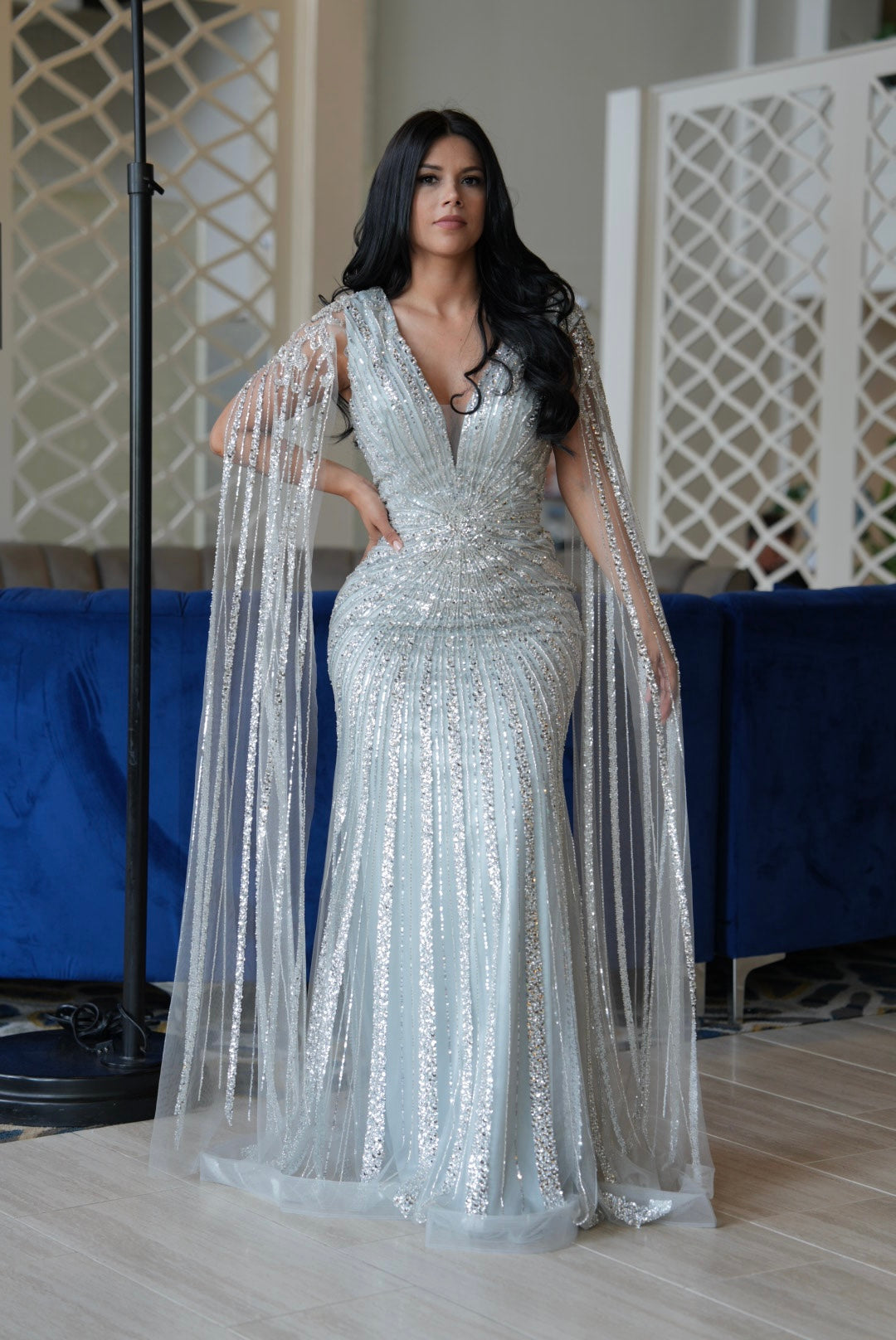 La Reyna maxi silver