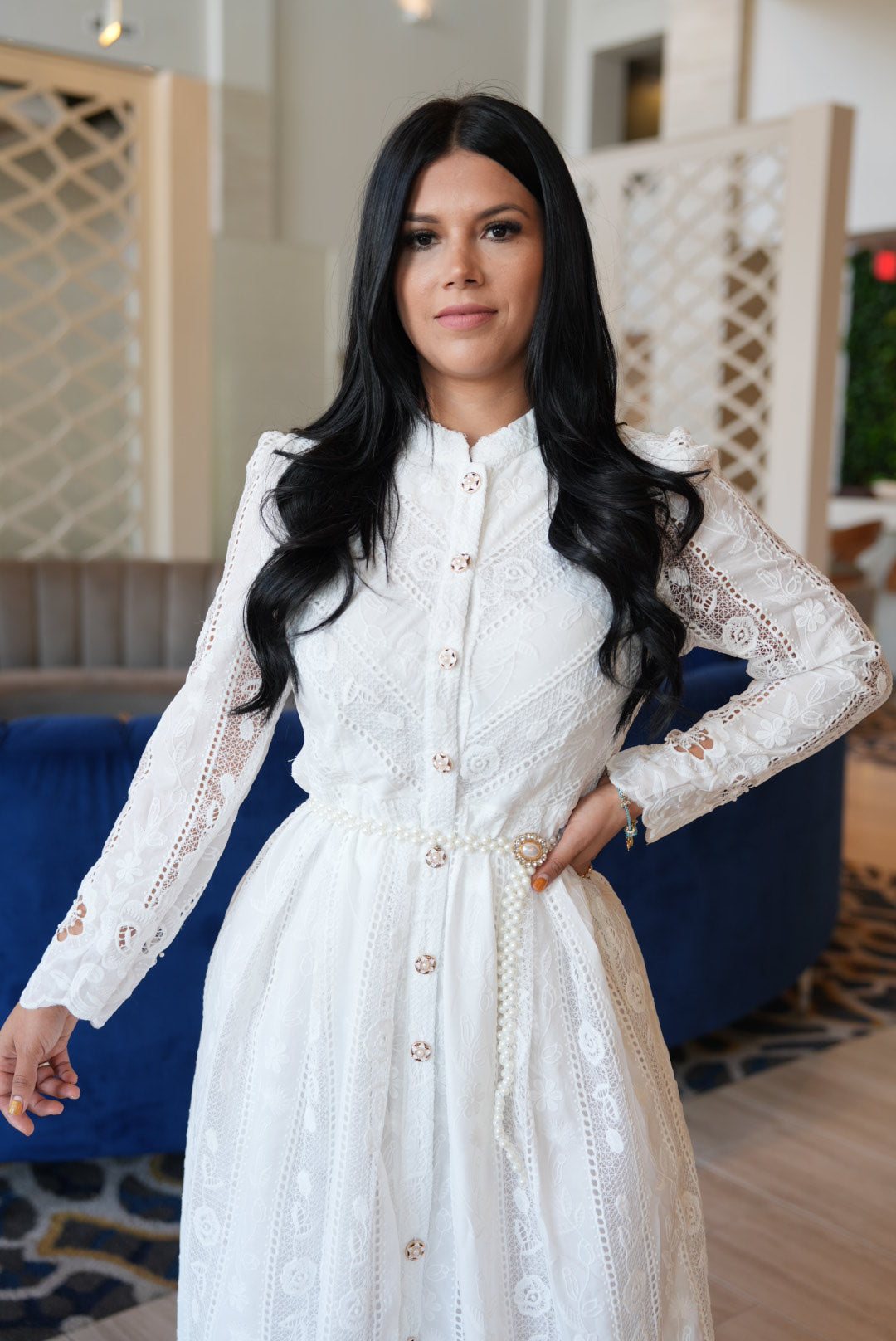Nina white dress