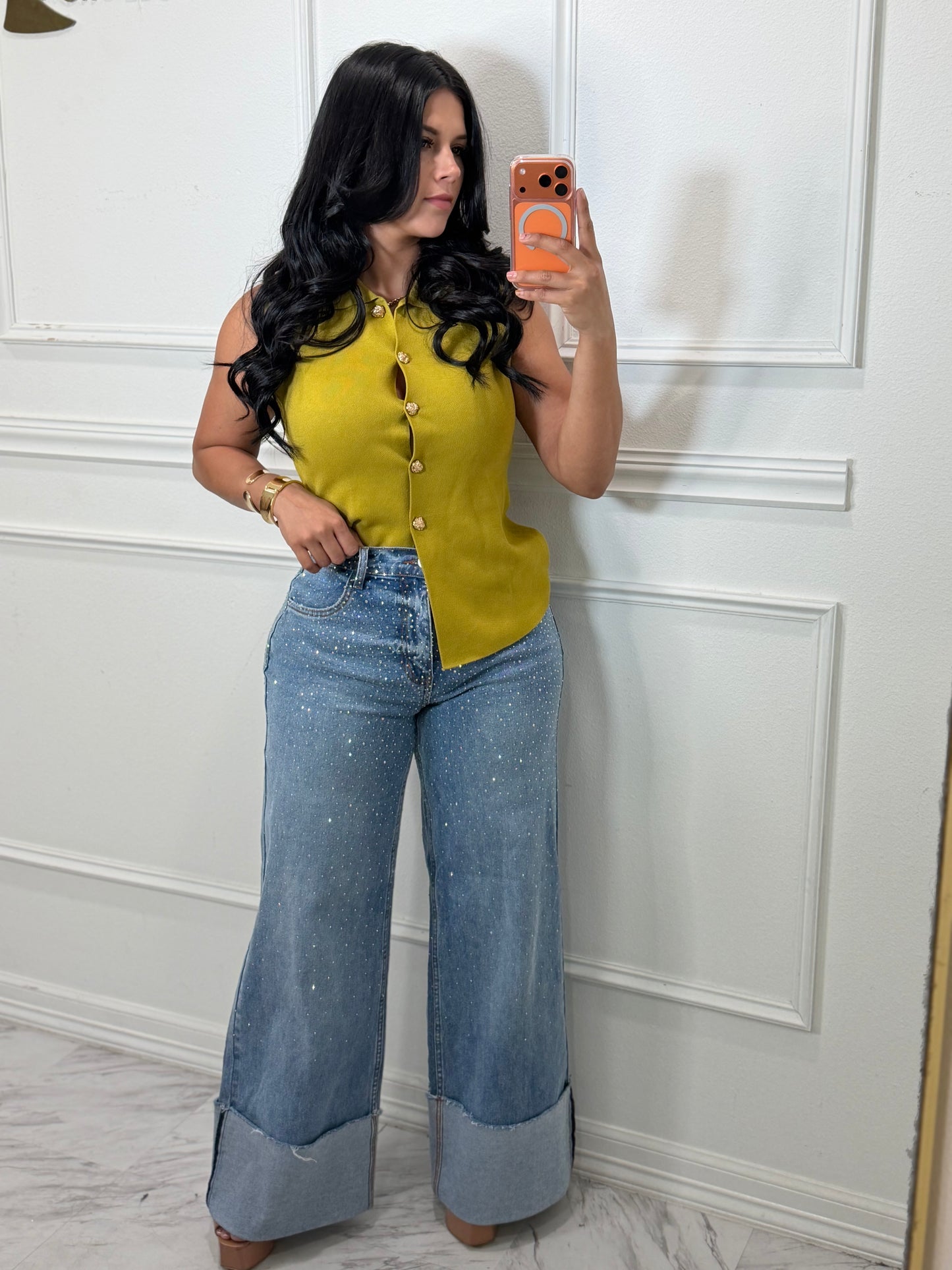 Rhinestone jeans