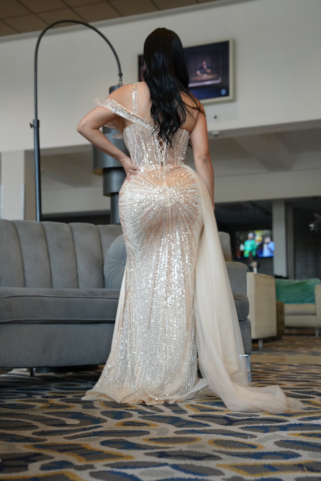Iris couture dress