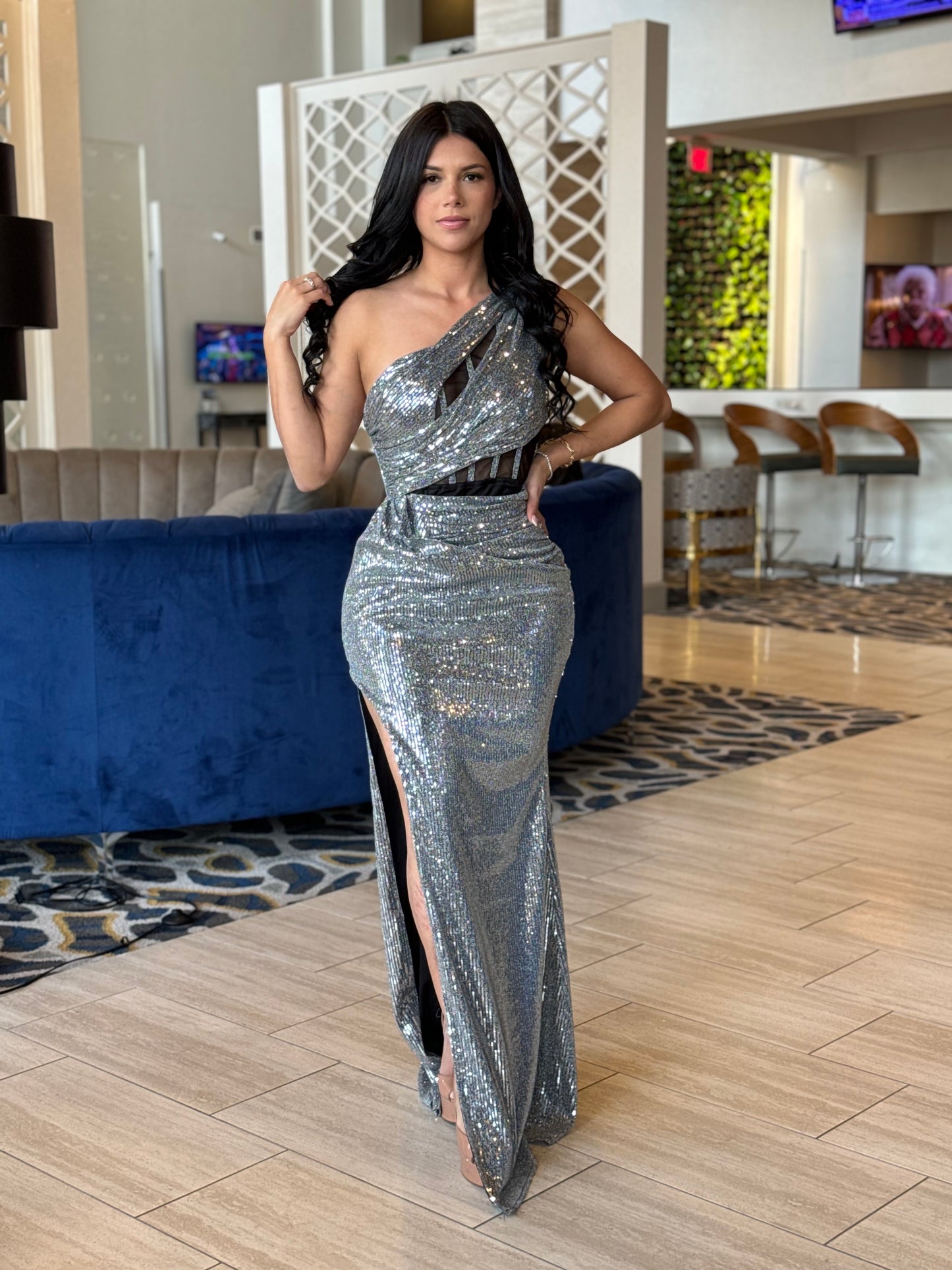 Silver dress