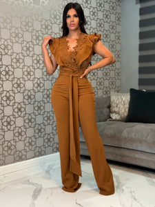 Jumpsuit camel