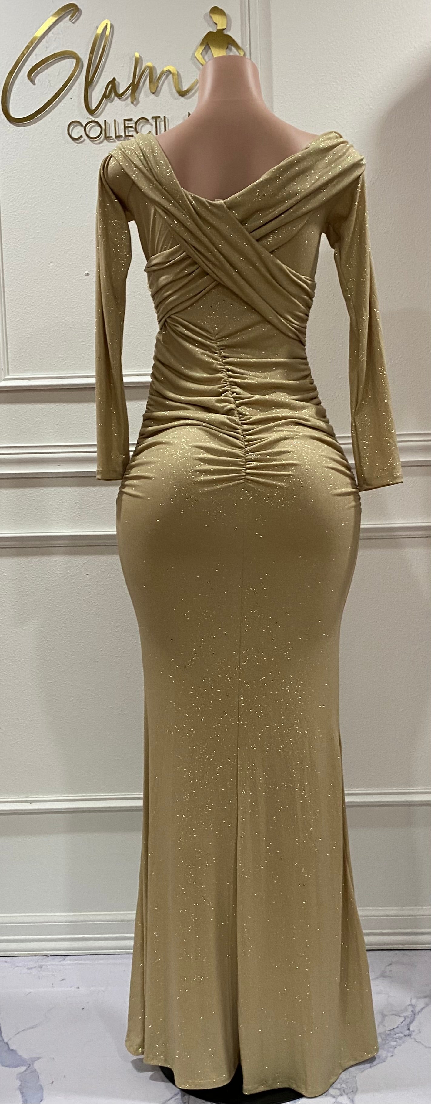Gold dress