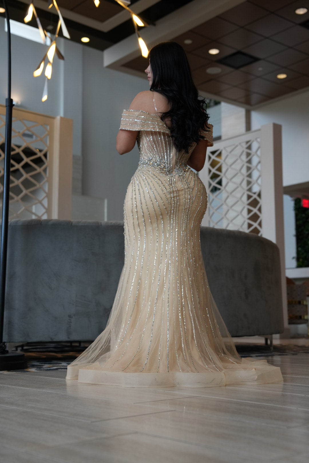 Cindy Champagne dress