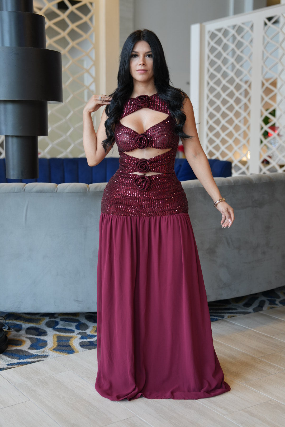Flor burgandy