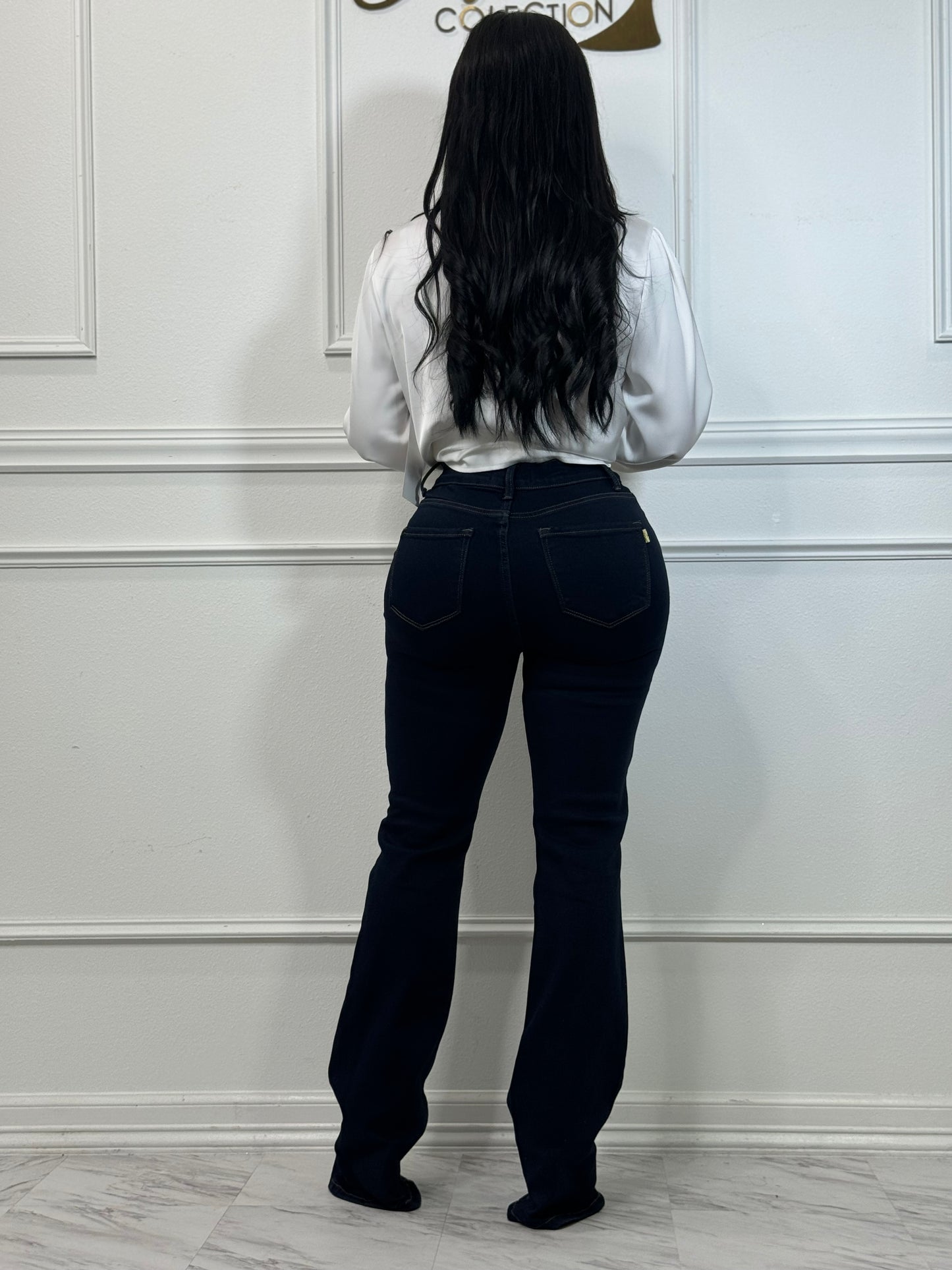 flared ziper Jeans