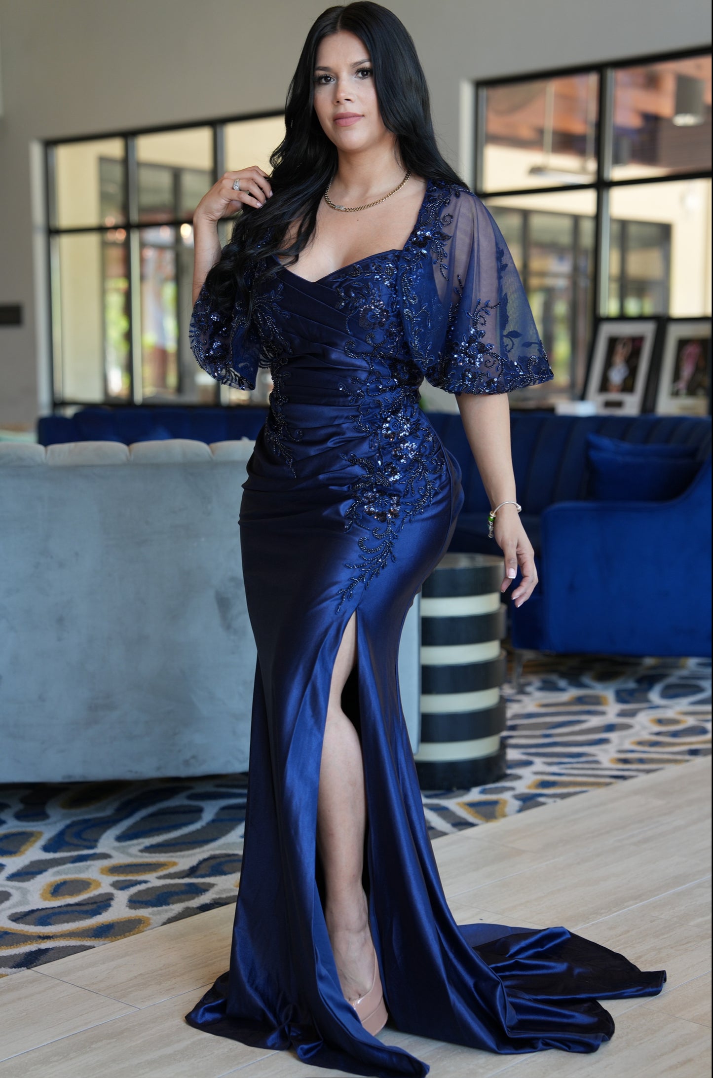 Mery maxi navy