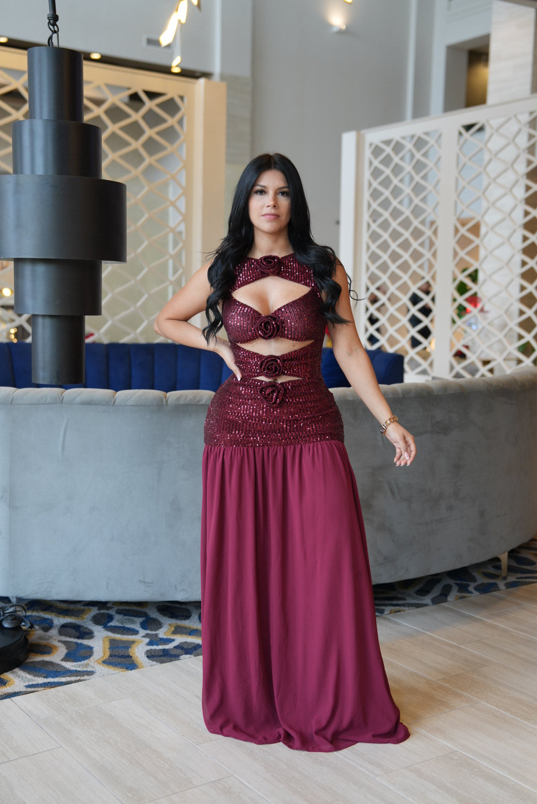 Flor burgandy