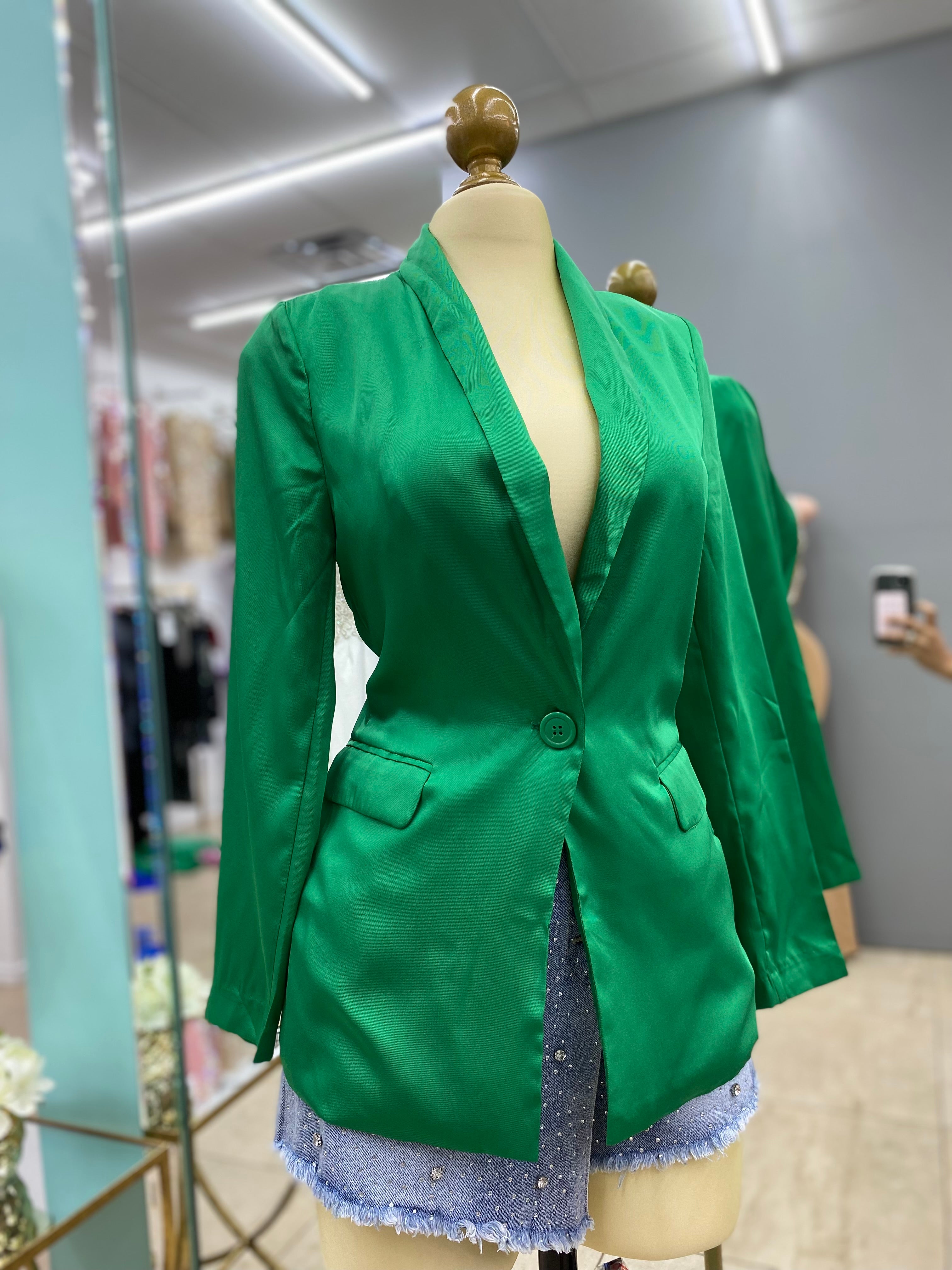 Green blazer