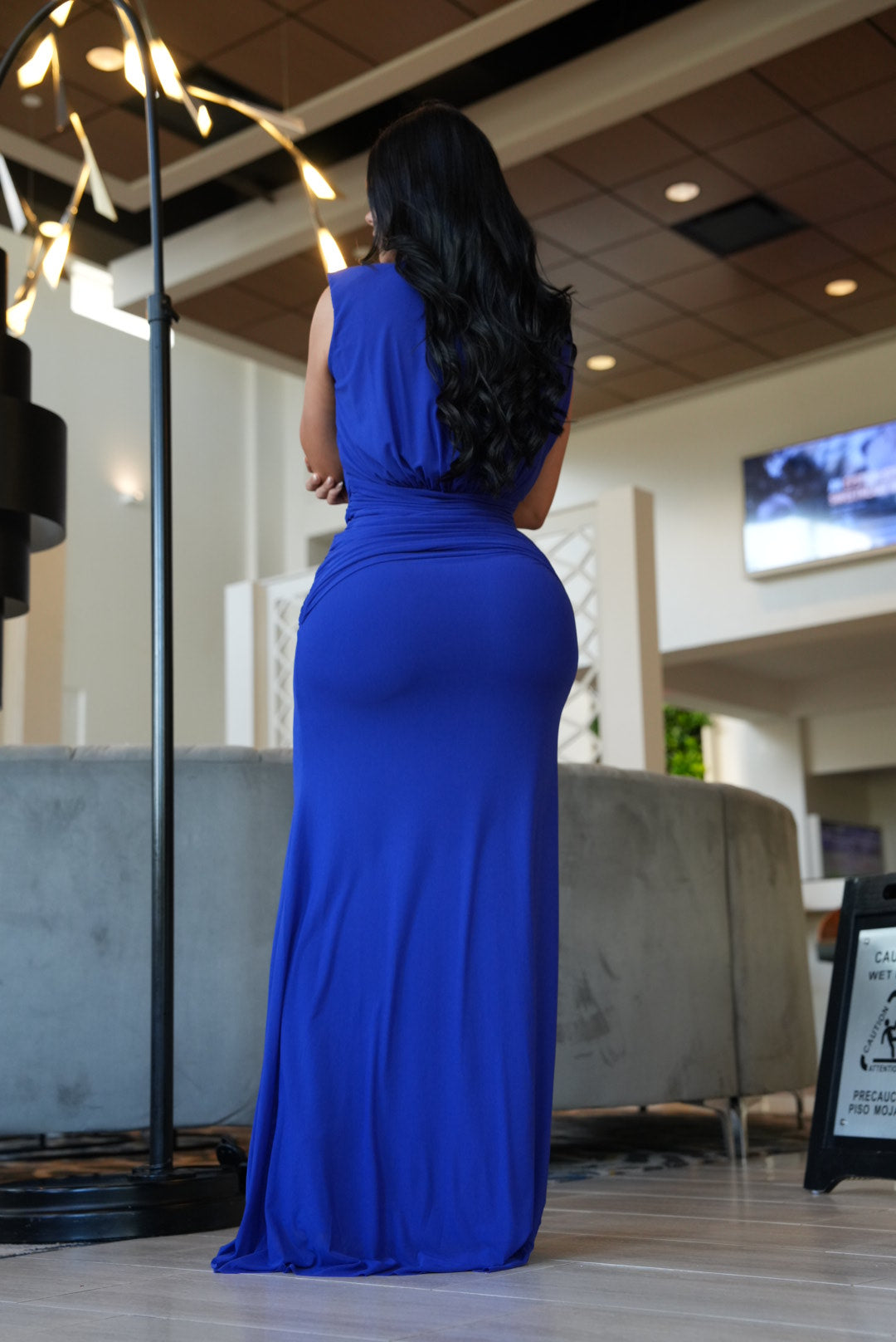 Royal blue maxi