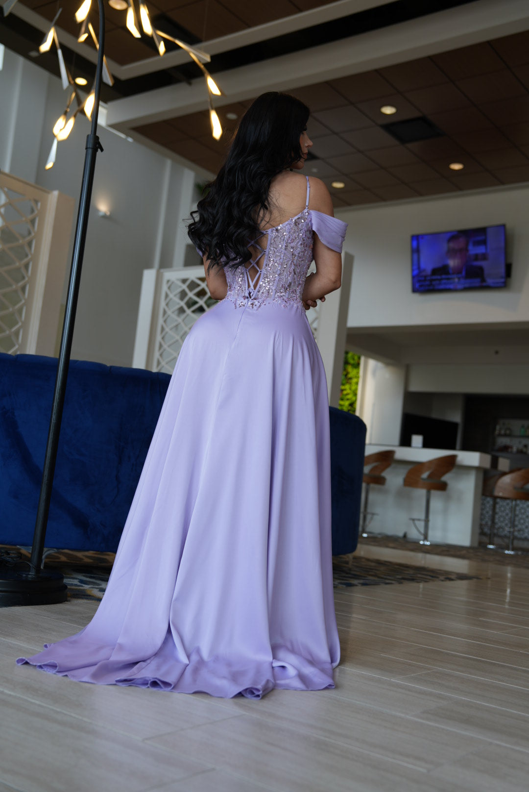 Luciana maxi lavender