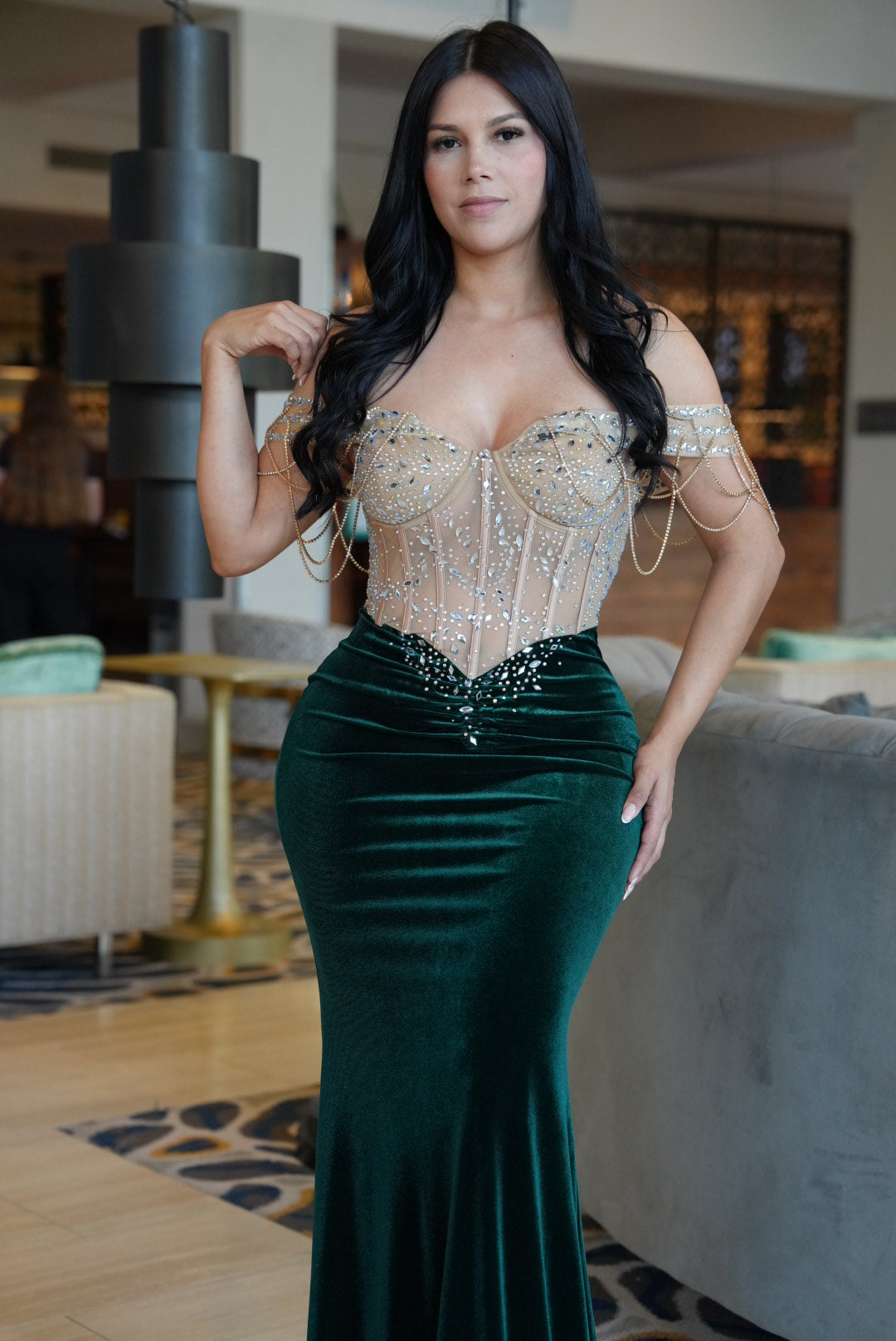 Velvet maxi