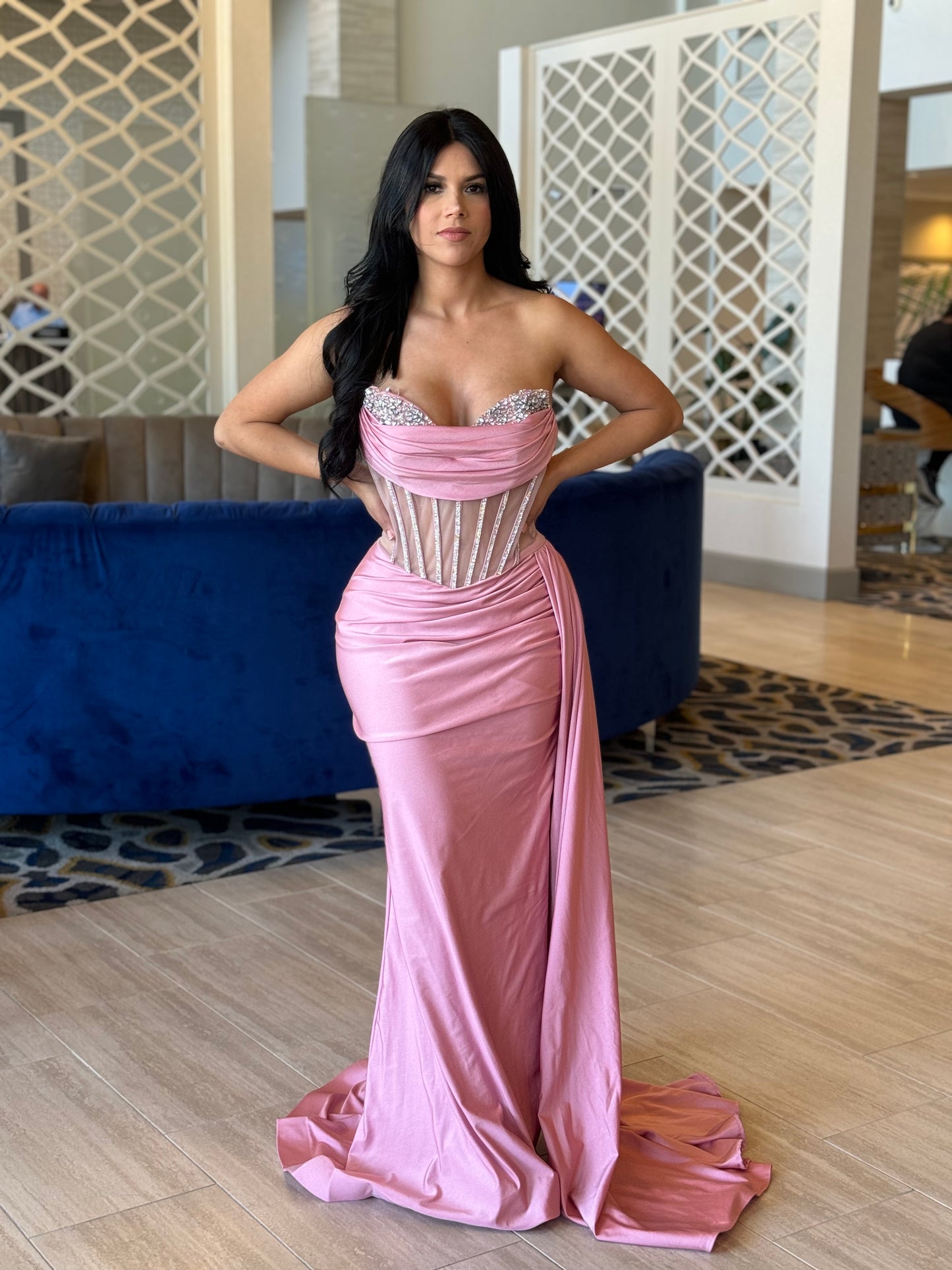 Pink maxi
