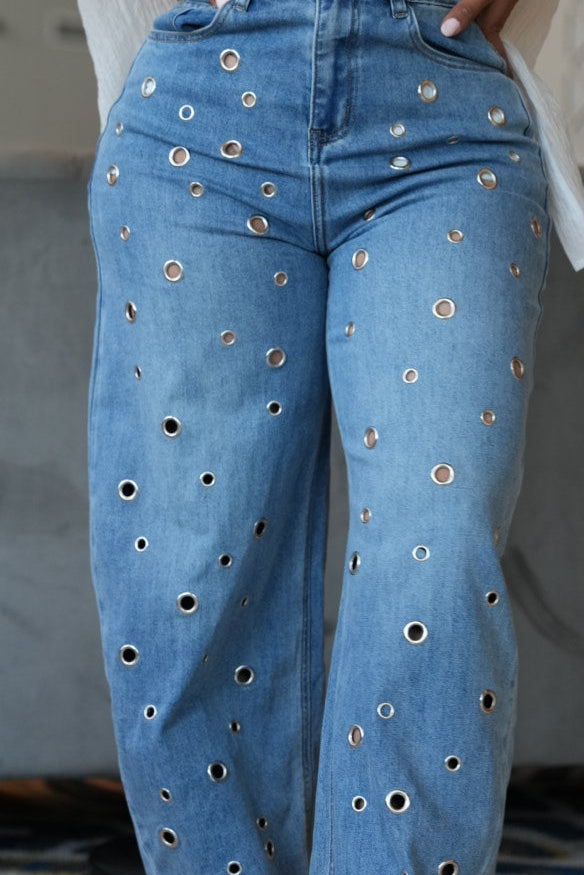 Barrel jeans strech