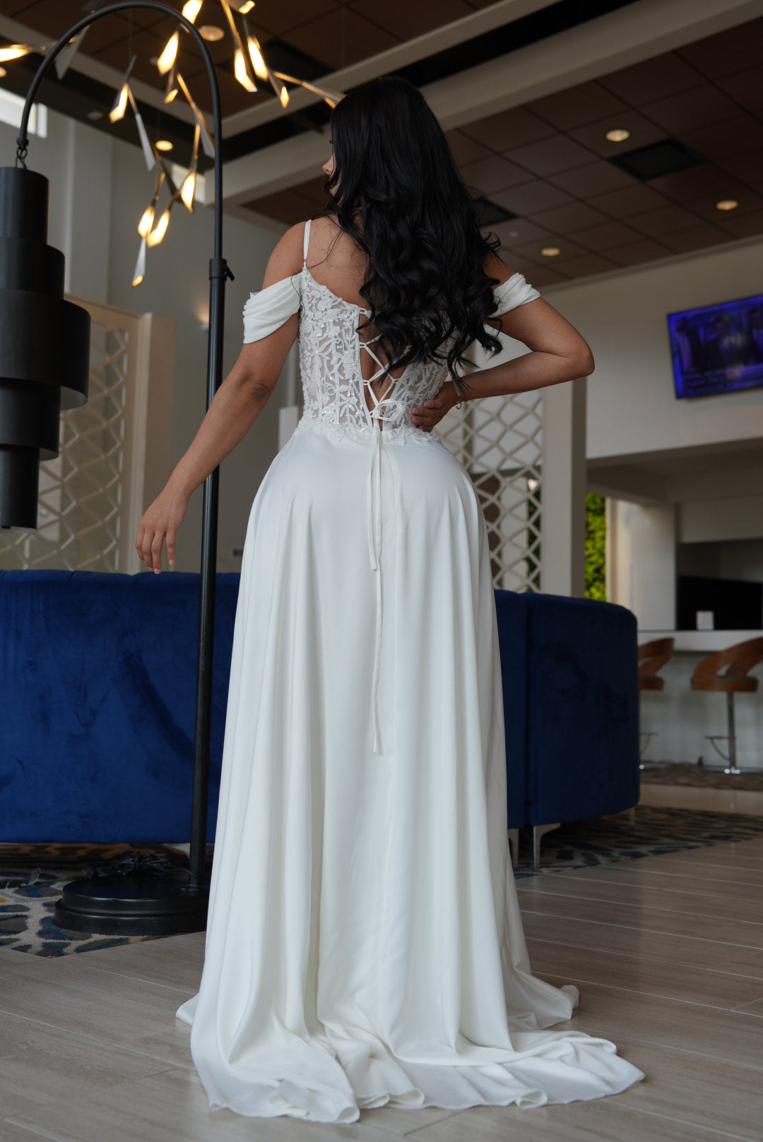 Luciana maxi white
