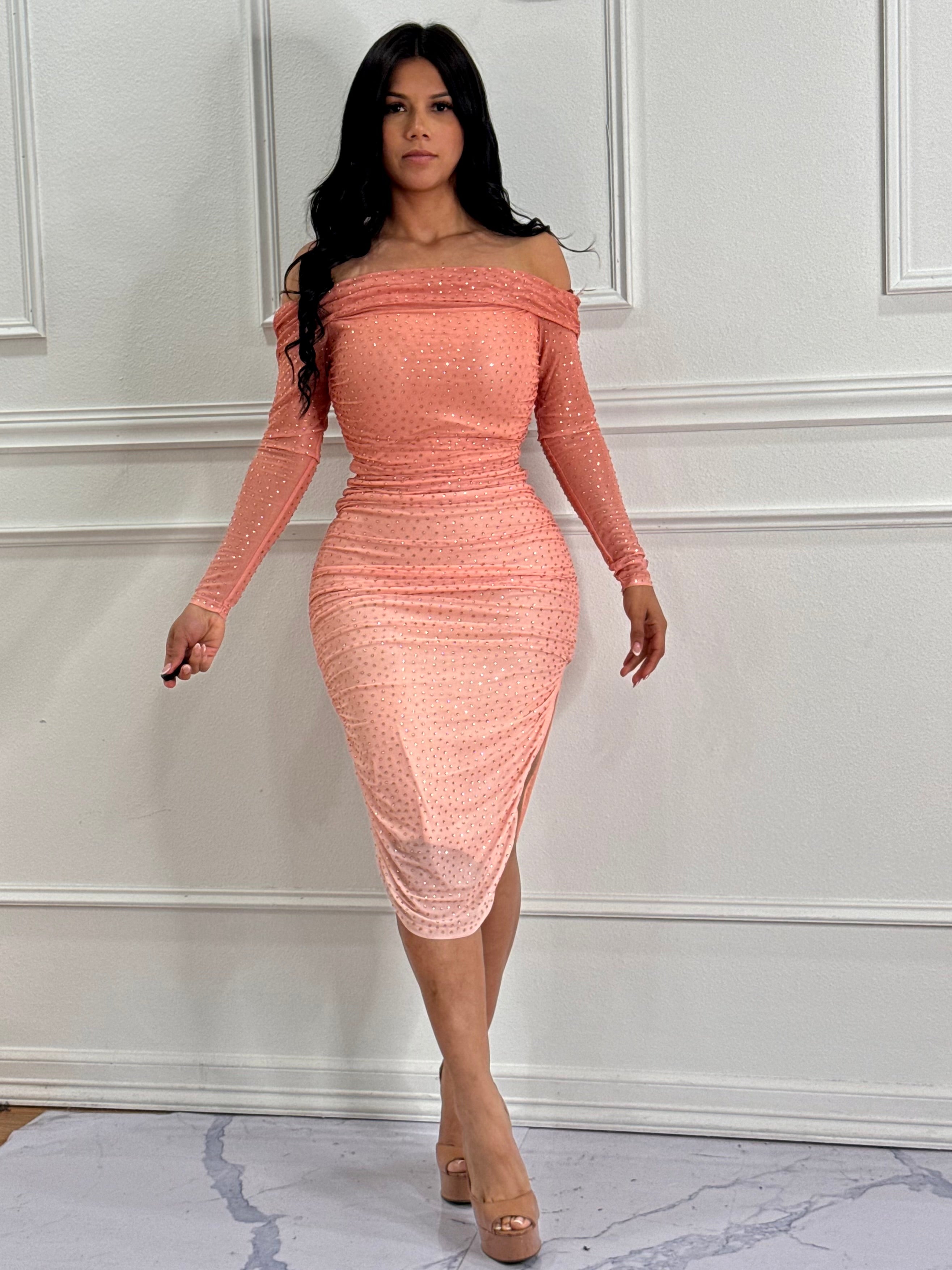 Peach dress