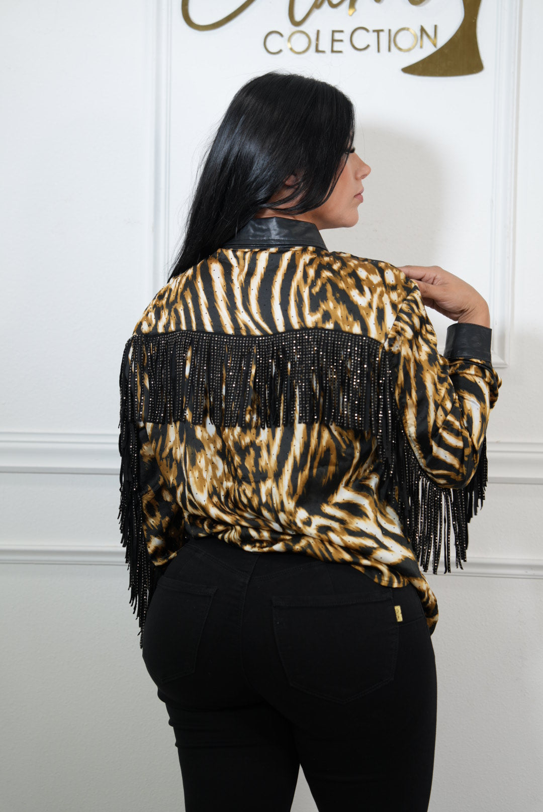 Maria print shirt