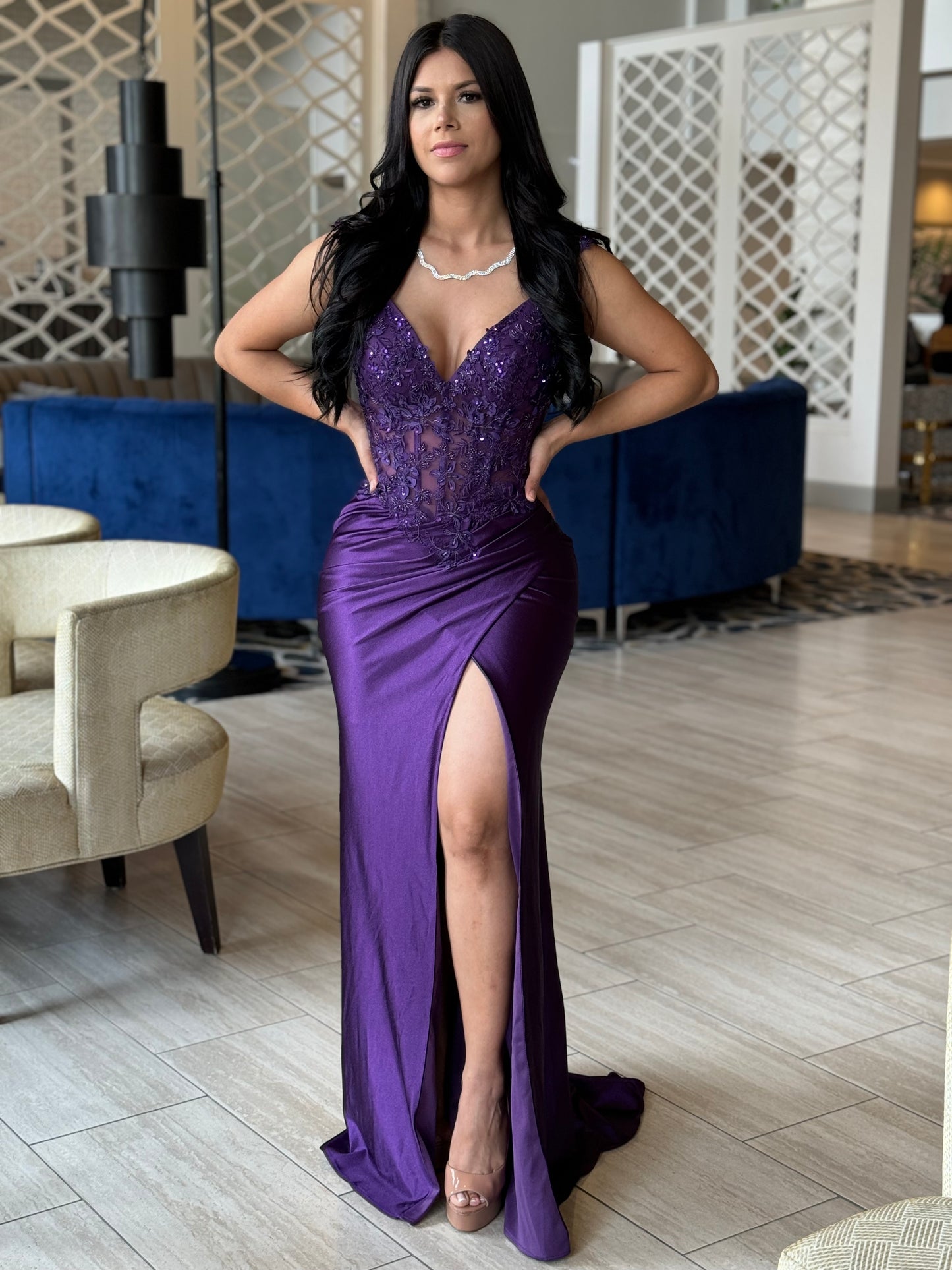 Purple maxi