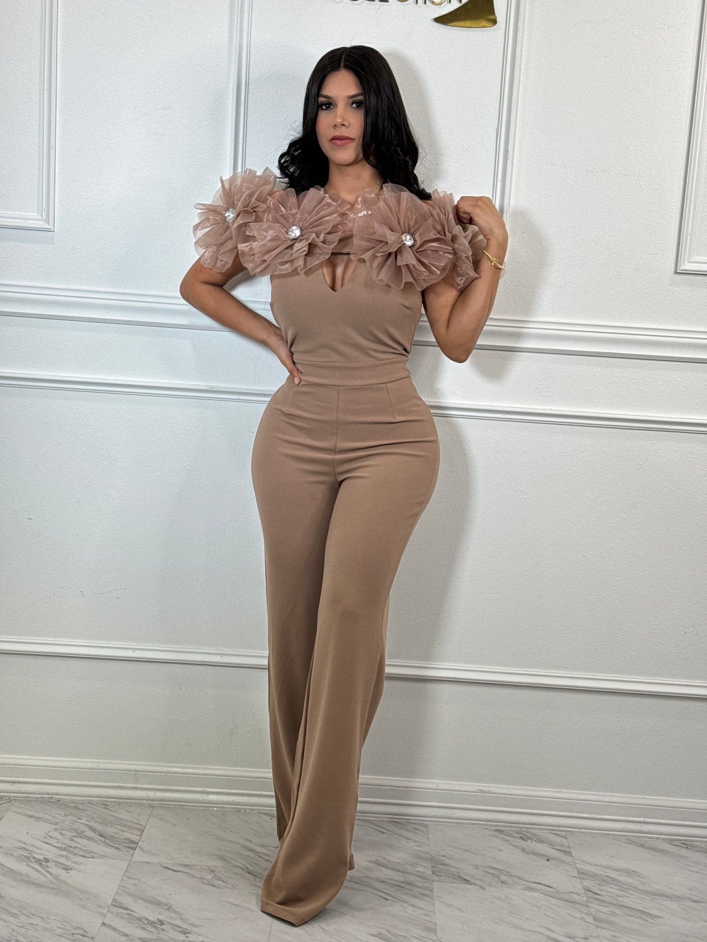 Mocha jumpsuit