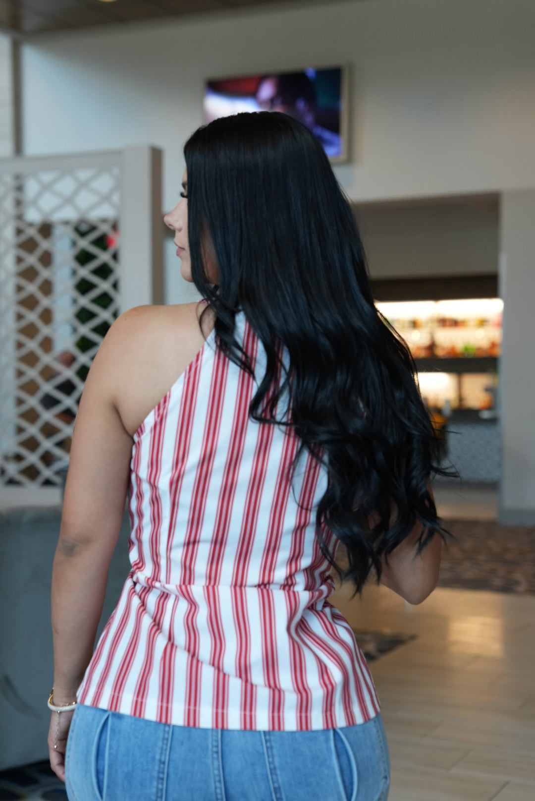 Red & white shirt