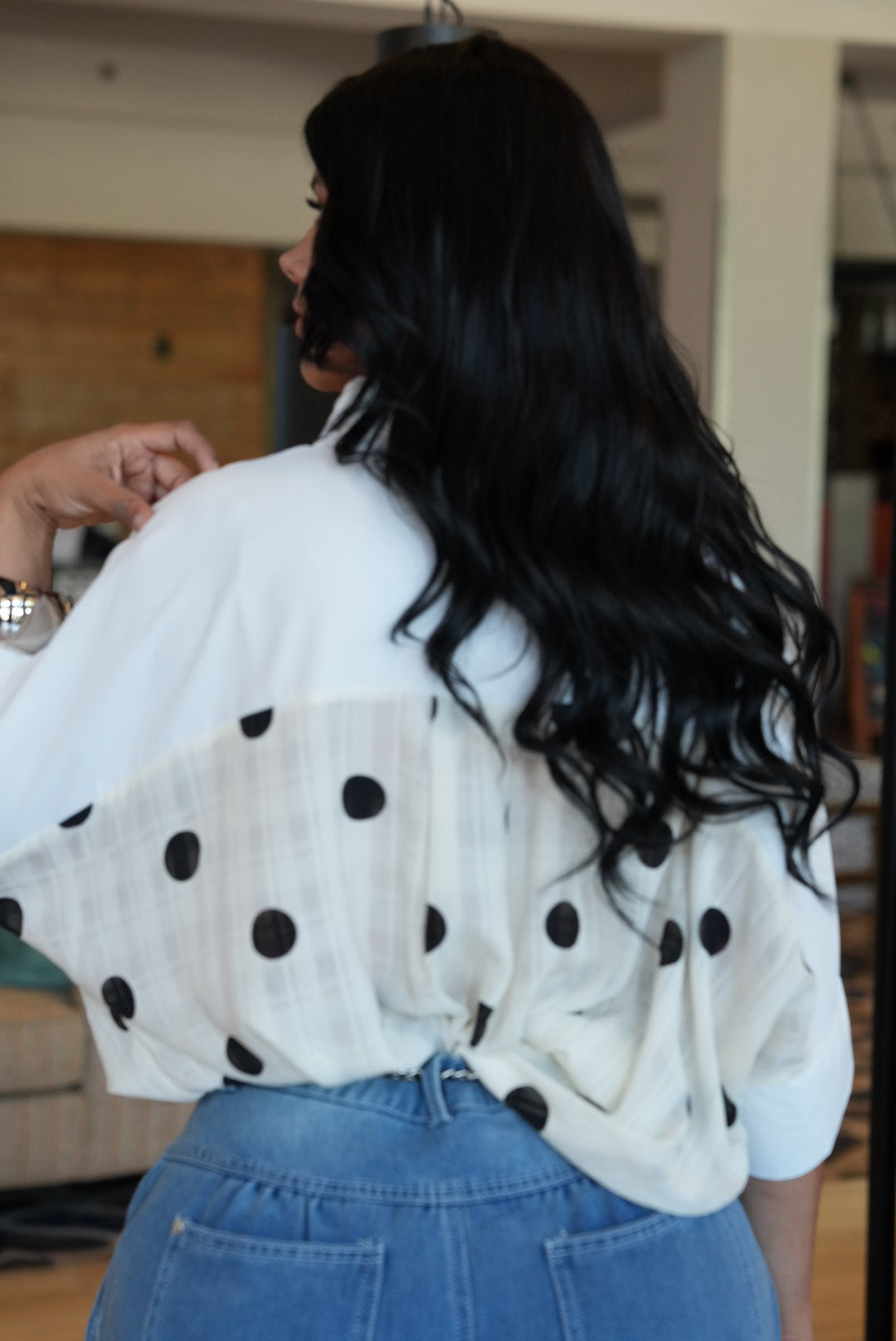 Polka dot shirt