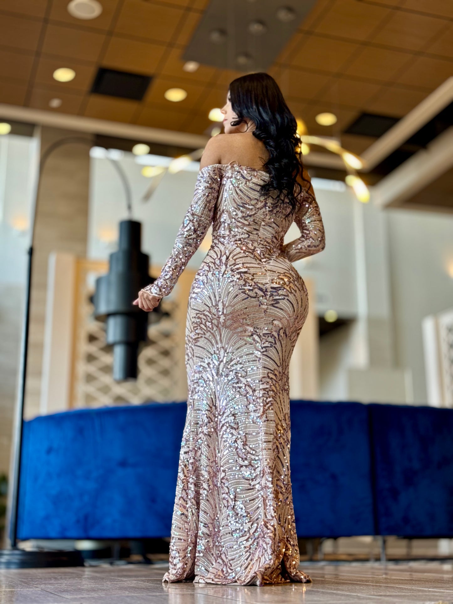 Rosegold maxi