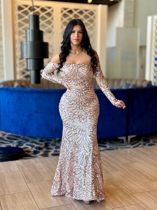 Rosegold maxi