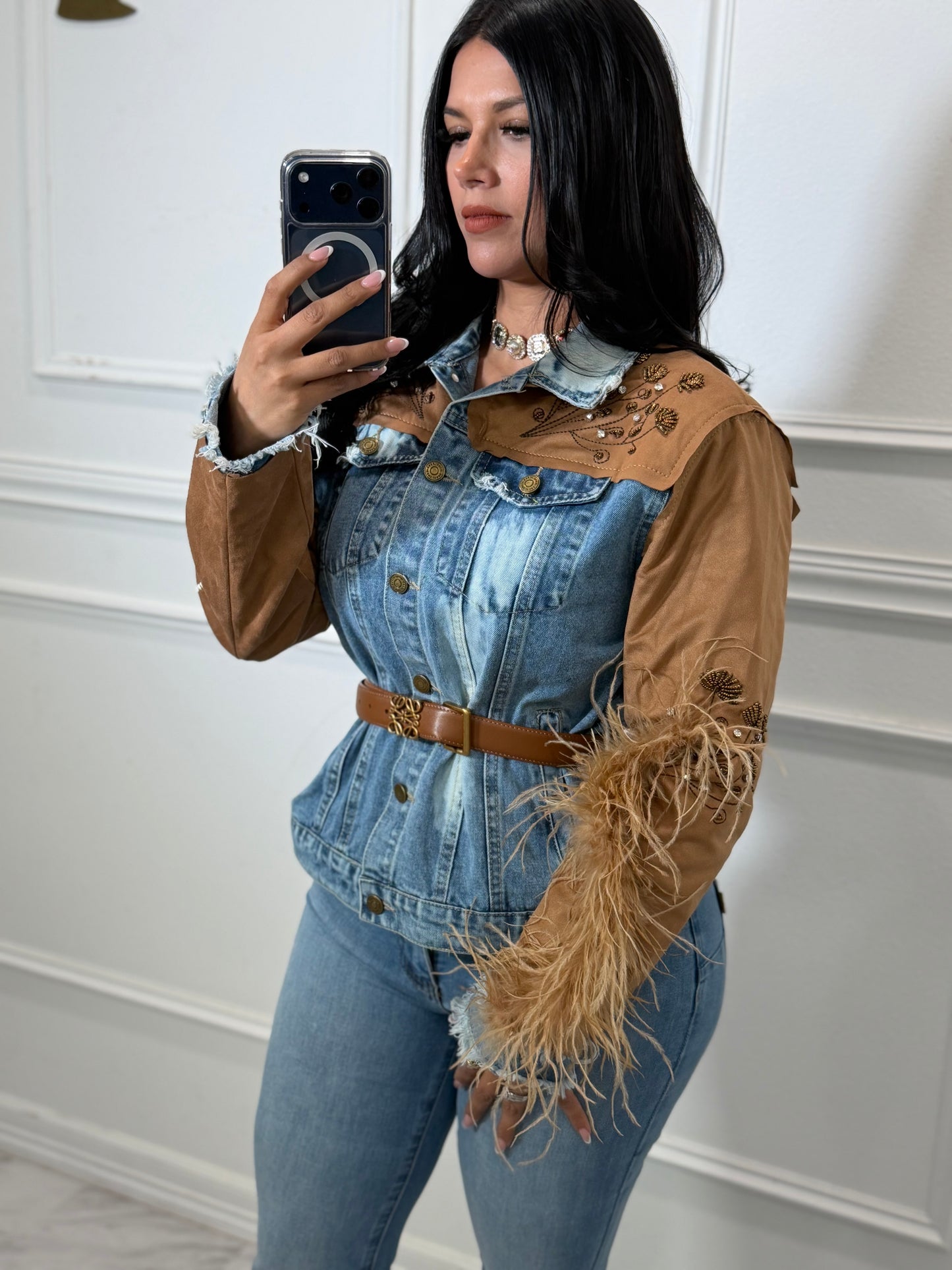 Denim jacket NO belt